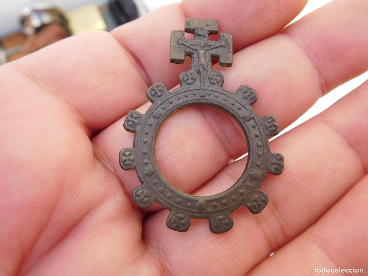 Antig&uuml;edades: Rosario de mano antiguo de bronce - Foto 1