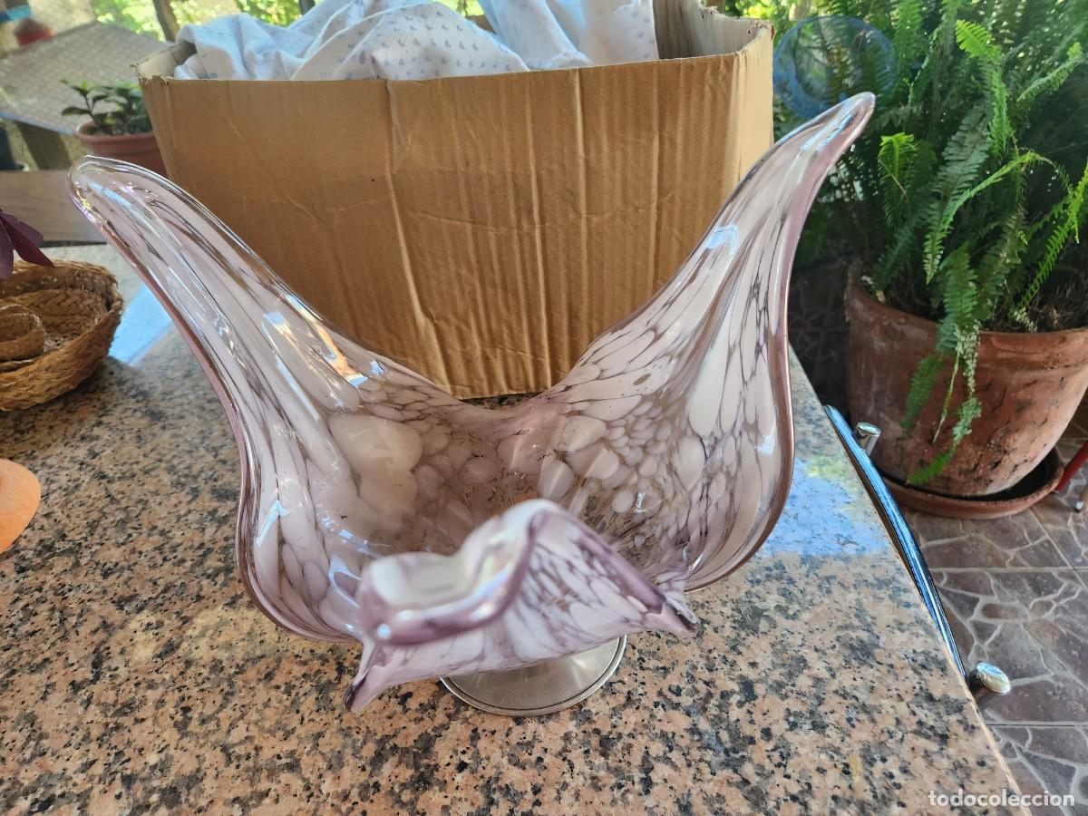 Antig&uuml;edades: Centro de cristal de murano - Foto 1