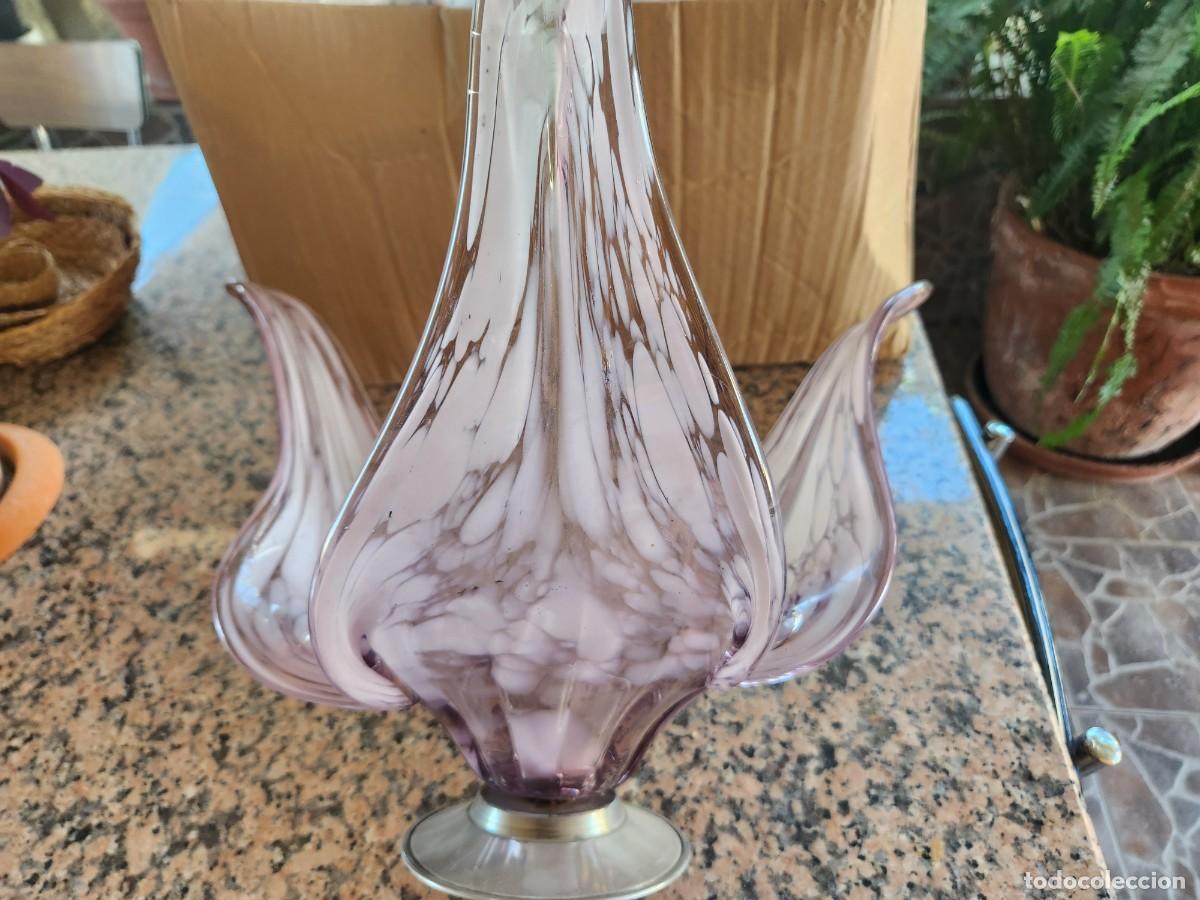 Antig&uuml;edades: Centro de cristal de murano - Foto 4