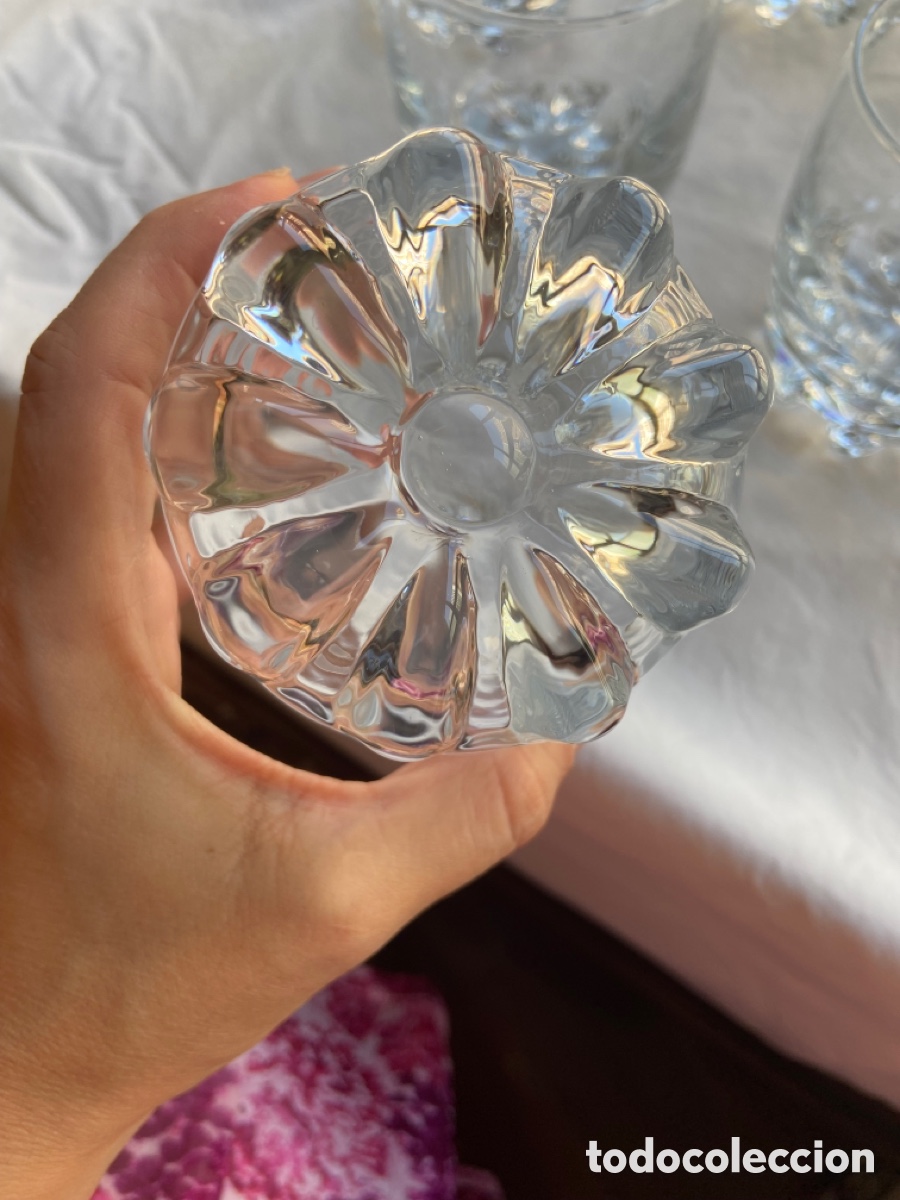 Antig&uuml;edades: Set de 9 vasos de cristal de whisky - Foto 3