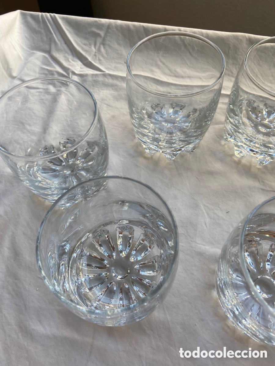Antig&uuml;edades: Set de 9 vasos de cristal de whisky - Foto 5