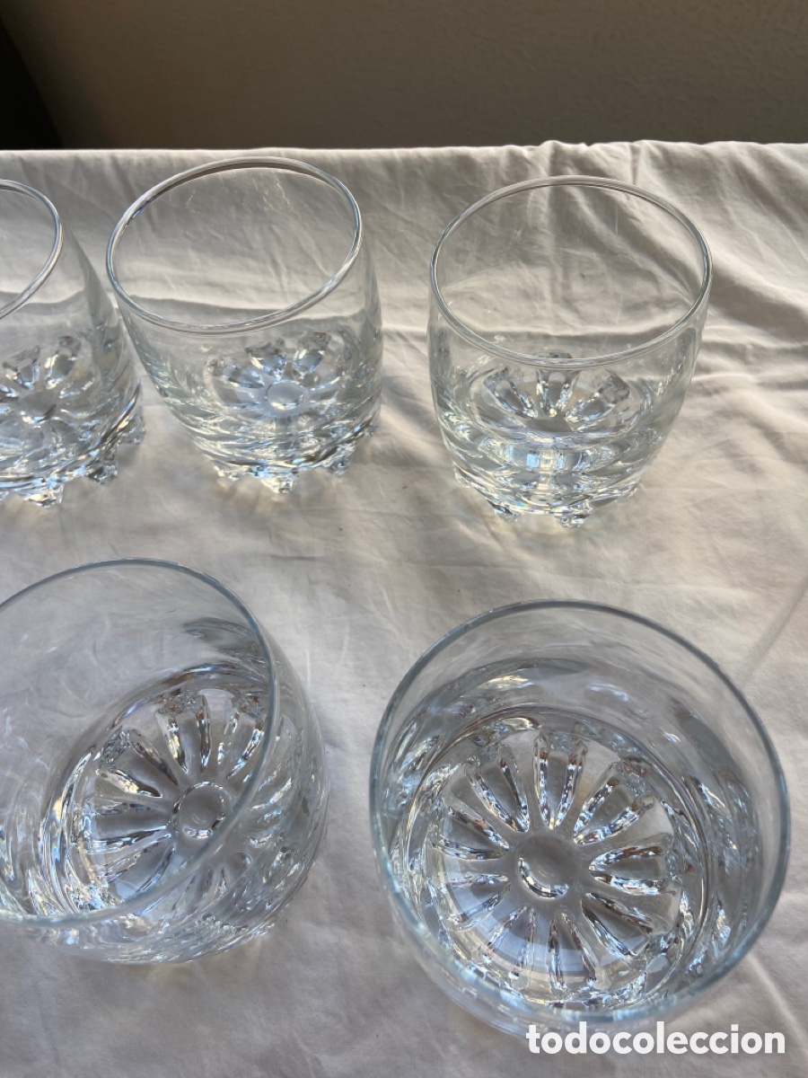 Antig&uuml;edades: Set de 9 vasos de cristal de whisky - Foto 6