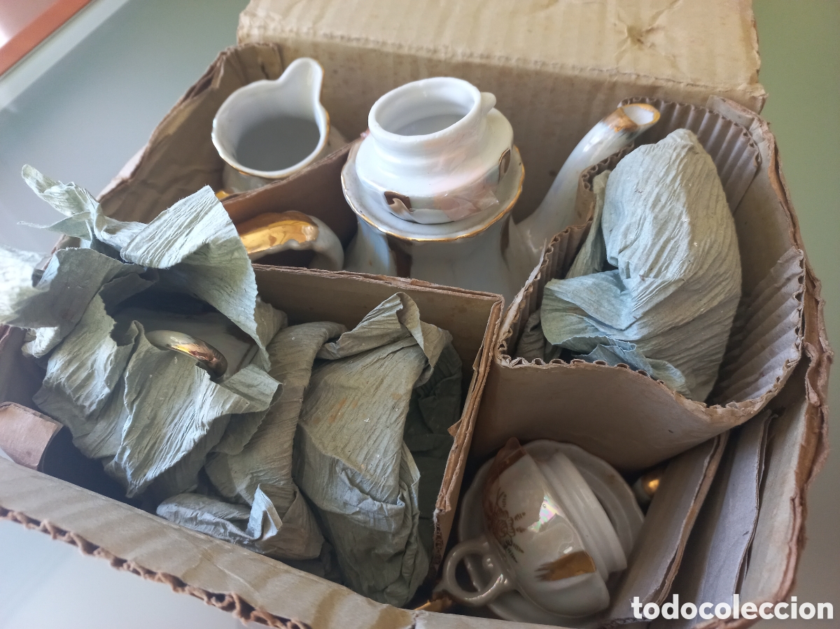 Antig&uuml;edades: Juego de caf&eacute; antiguo - Foto 3