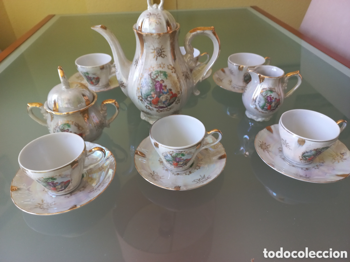 Antig&uuml;edades: Juego de caf&eacute; antiguo - Foto 6