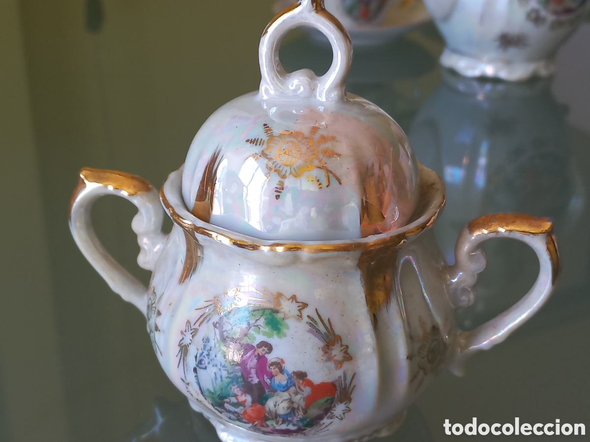 Antig&uuml;edades: Juego de caf&eacute; antiguo - Foto 9
