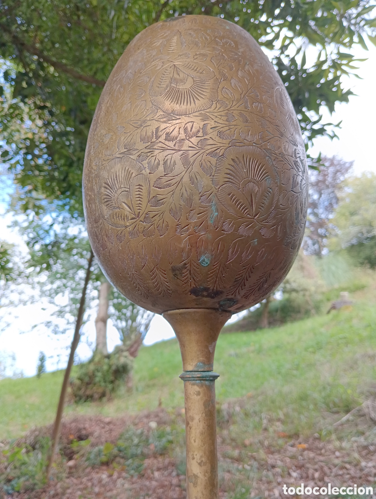 Antig&uuml;edades: ANTIGUA GRAN COPA EN LAT&Oacute;N. 50 cm. - Foto 3