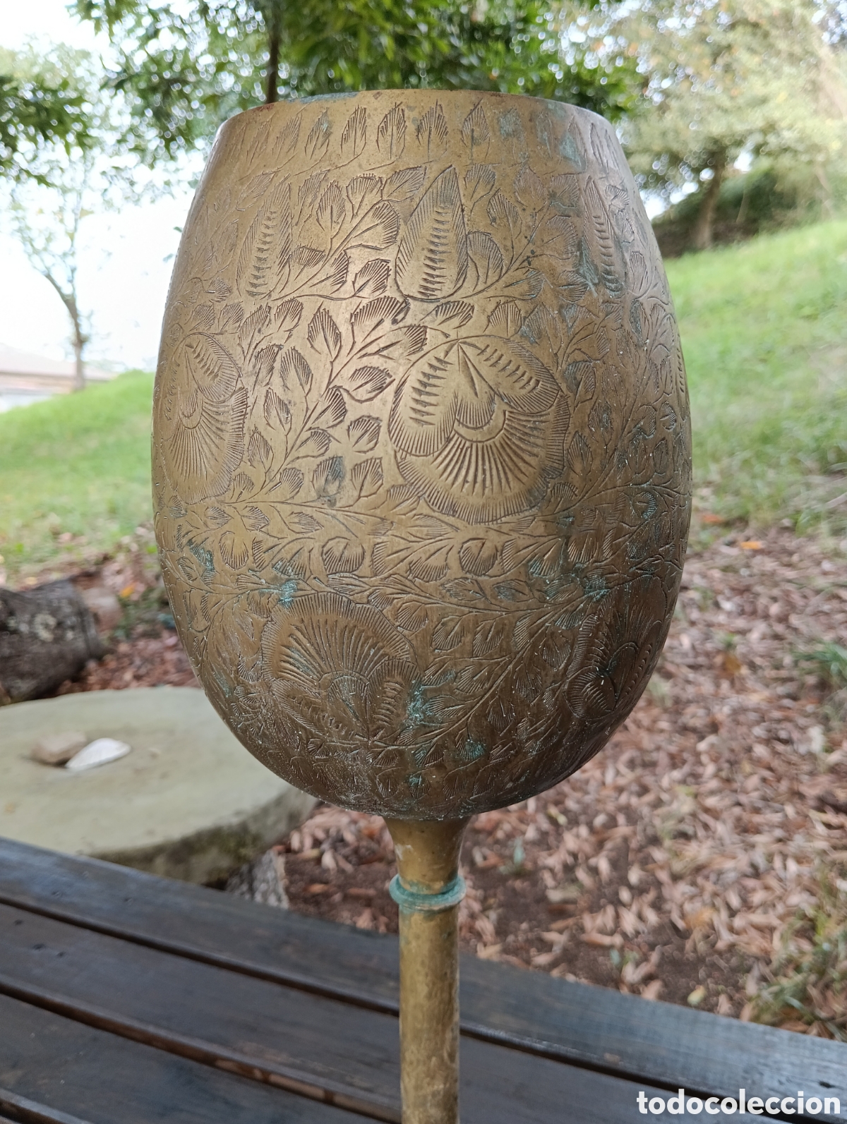 Antig&uuml;edades: ANTIGUA GRAN COPA EN LAT&Oacute;N. 50 cm. - Foto 10