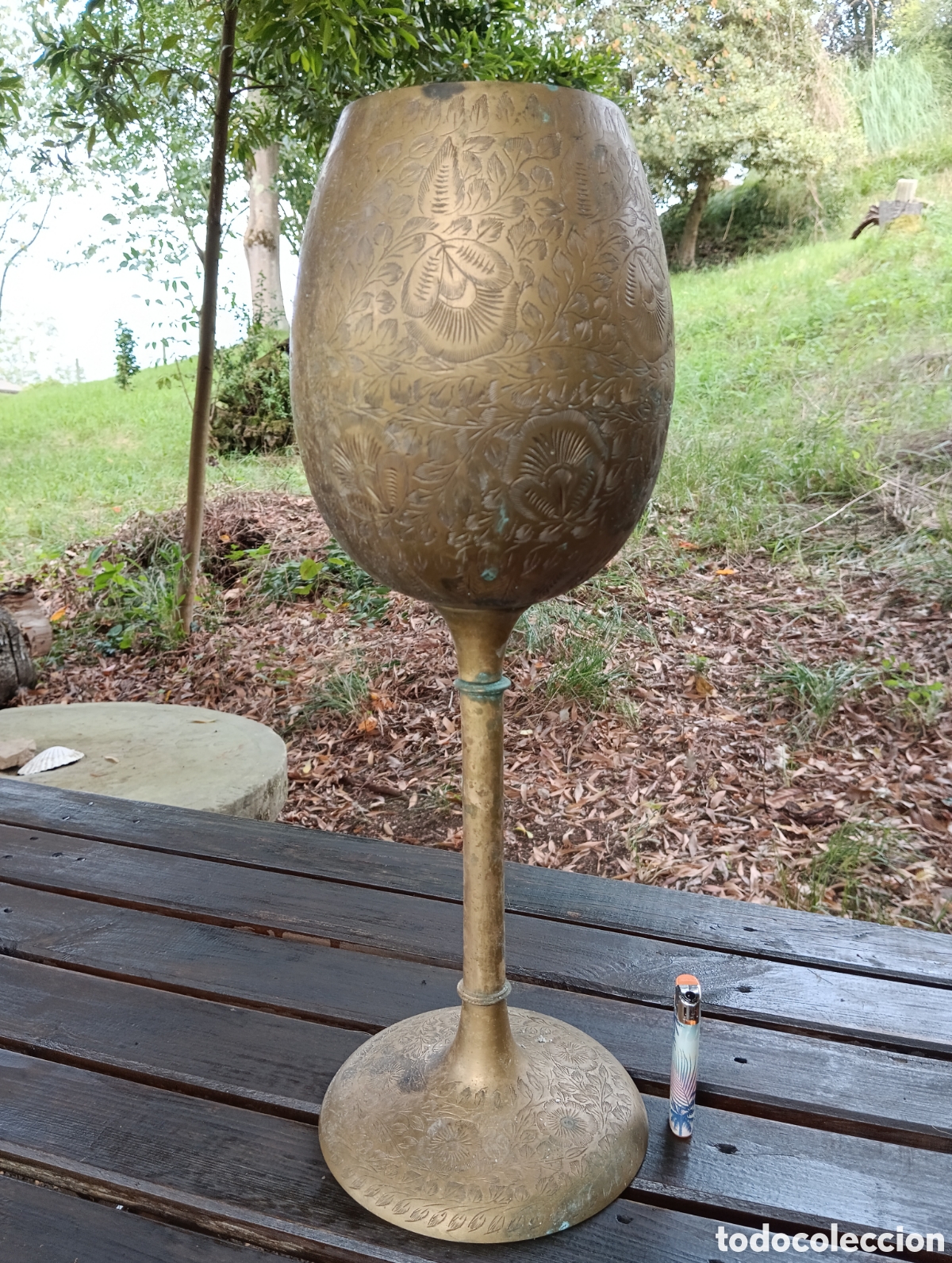 Antig&uuml;edades: ANTIGUA GRAN COPA EN LAT&Oacute;N. 50 cm. - Foto 14