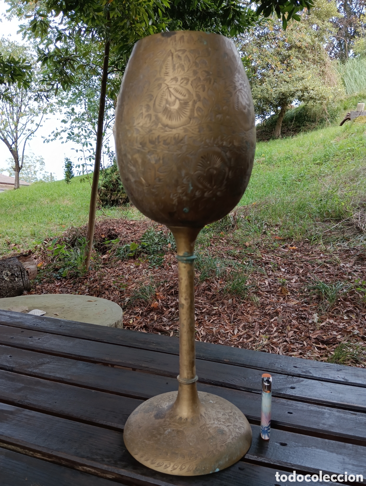 Antig&uuml;edades: ANTIGUA GRAN COPA EN LAT&Oacute;N. 50 cm. - Foto 15