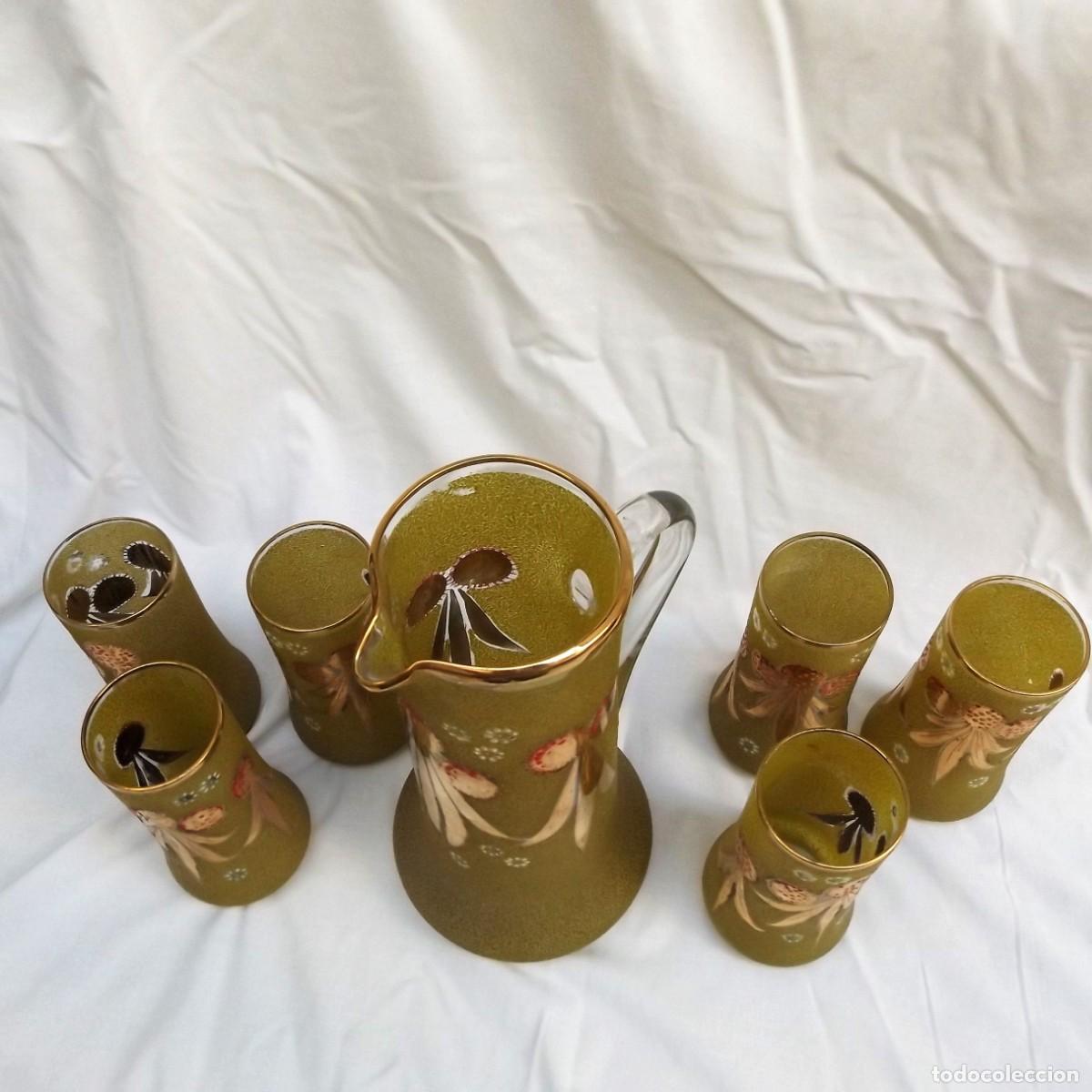 Antig&uuml;edades: jarra con seis vasos - Foto 3