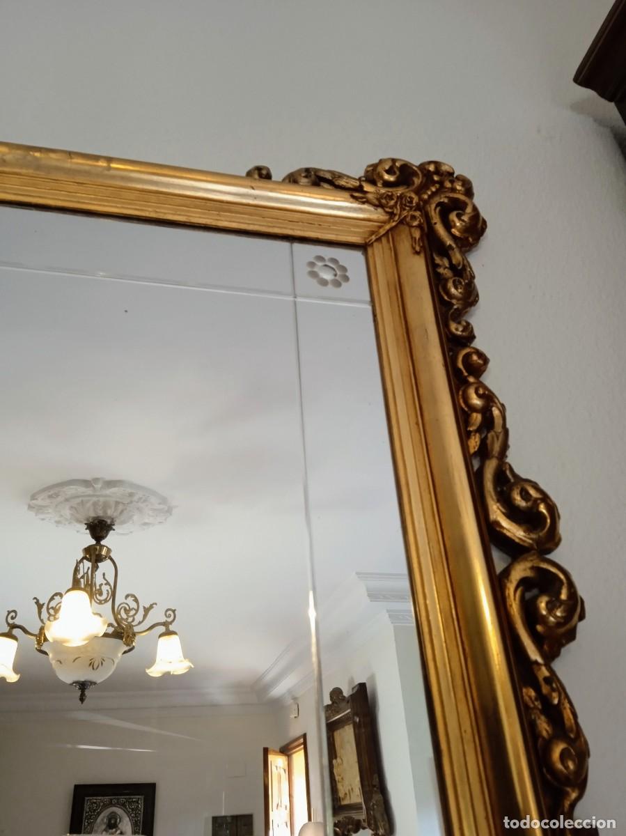 Antig&uuml;edades: Antiguo Marco tallado con espejo - Foto 3