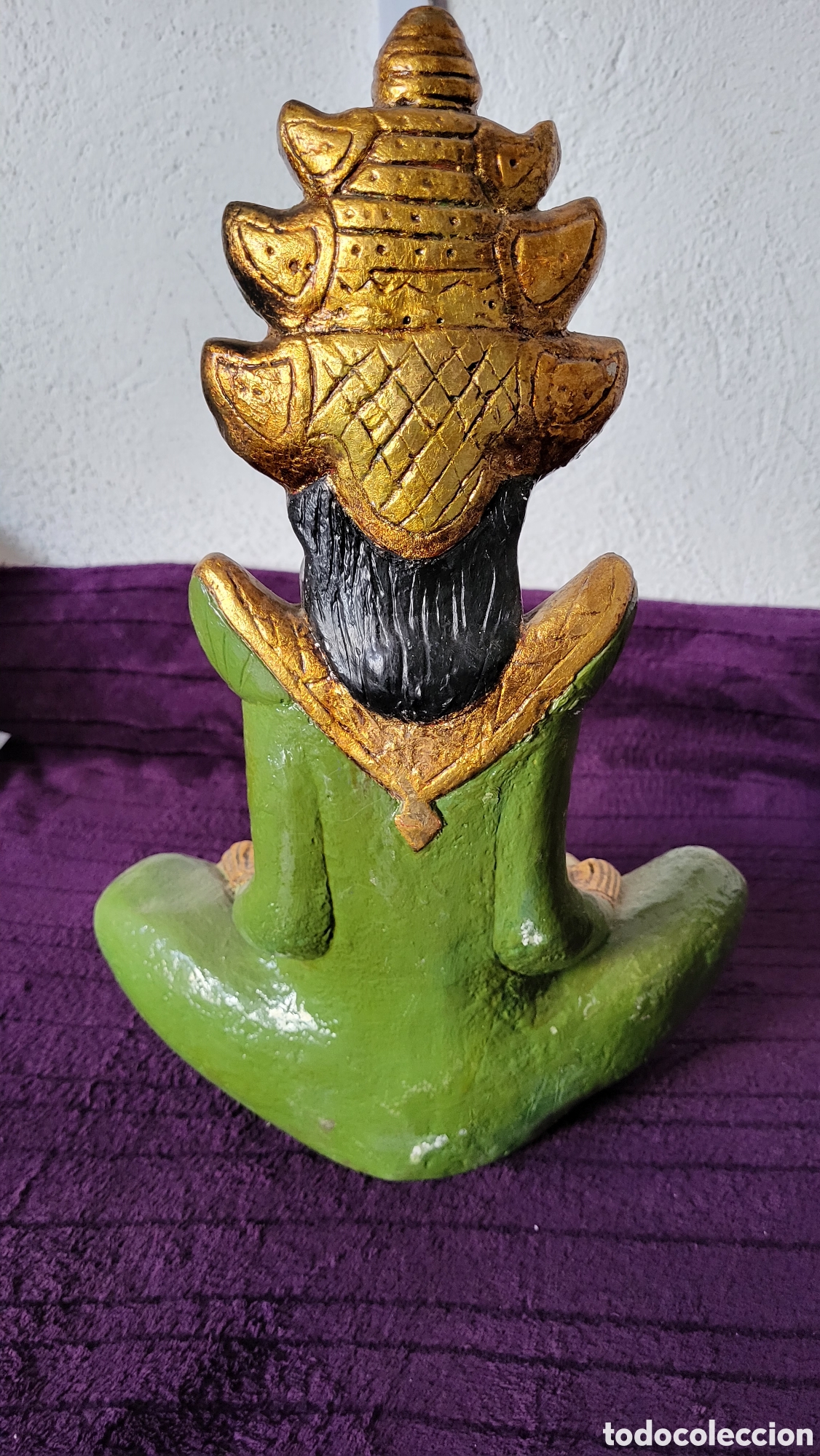 Antig&uuml;edades: Figura cer&aacute;mica Buda - Foto 4