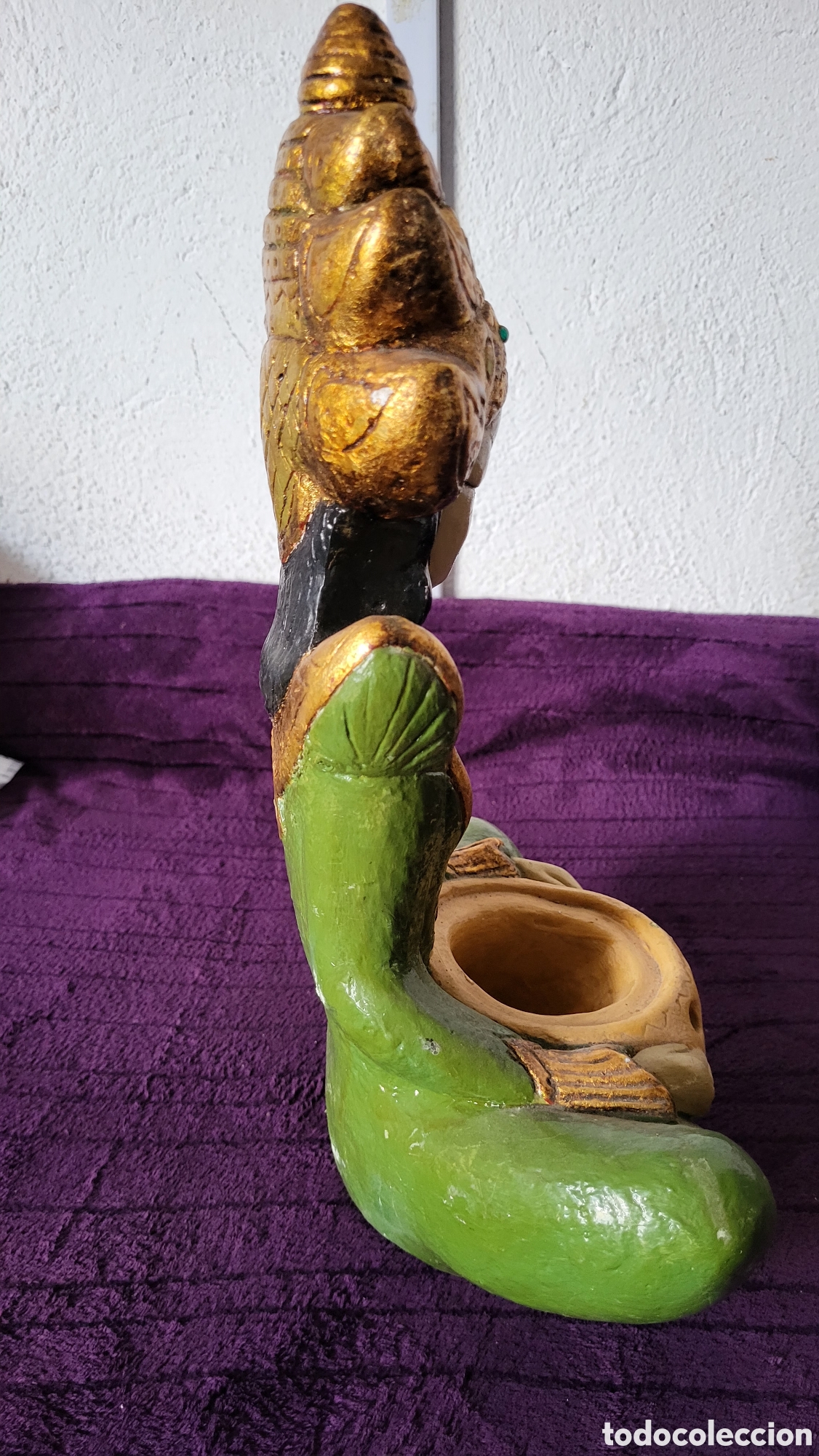Antig&uuml;edades: Figura cer&aacute;mica Buda - Foto 7