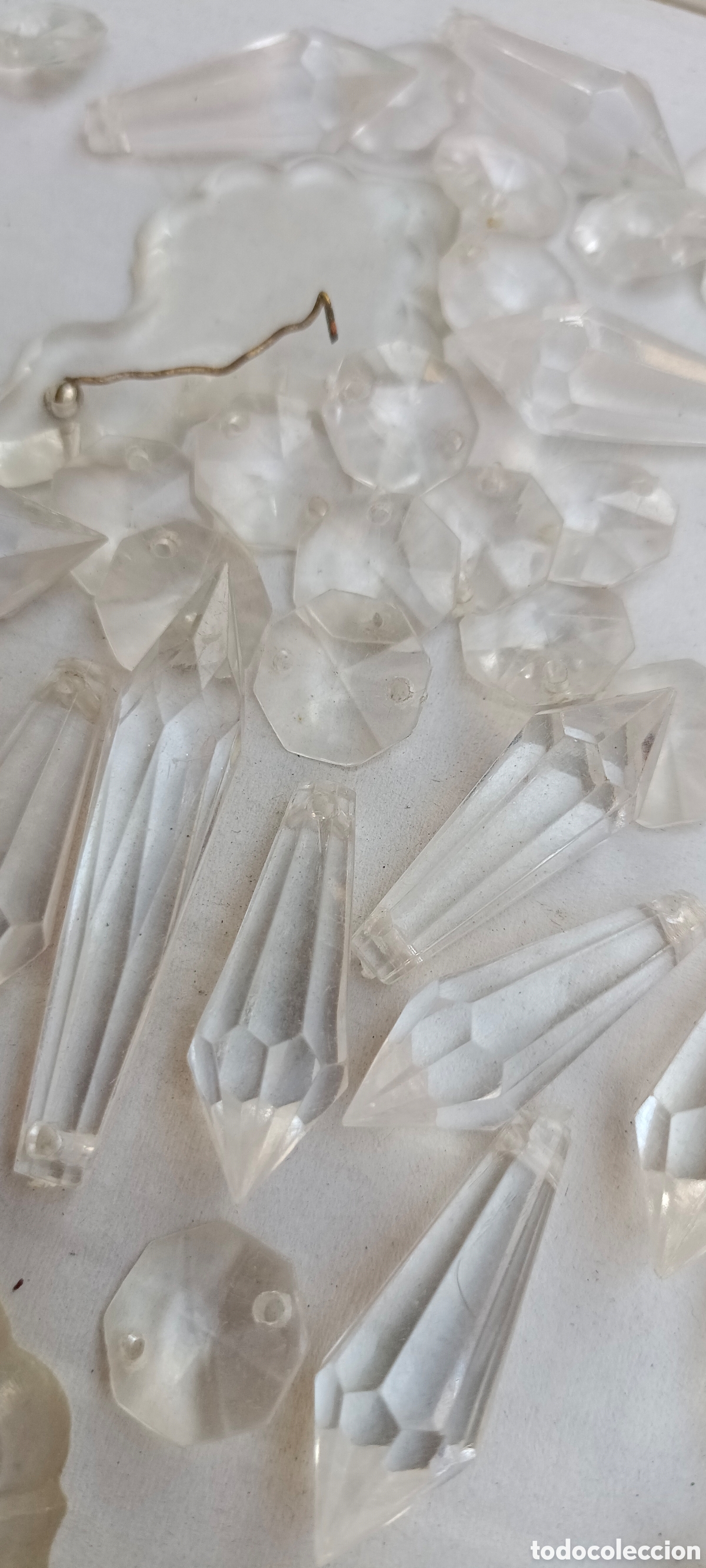 Antig&uuml;edades: Lote l&aacute;grimas de pl&aacute;stico l&aacute;mpara - Foto 2