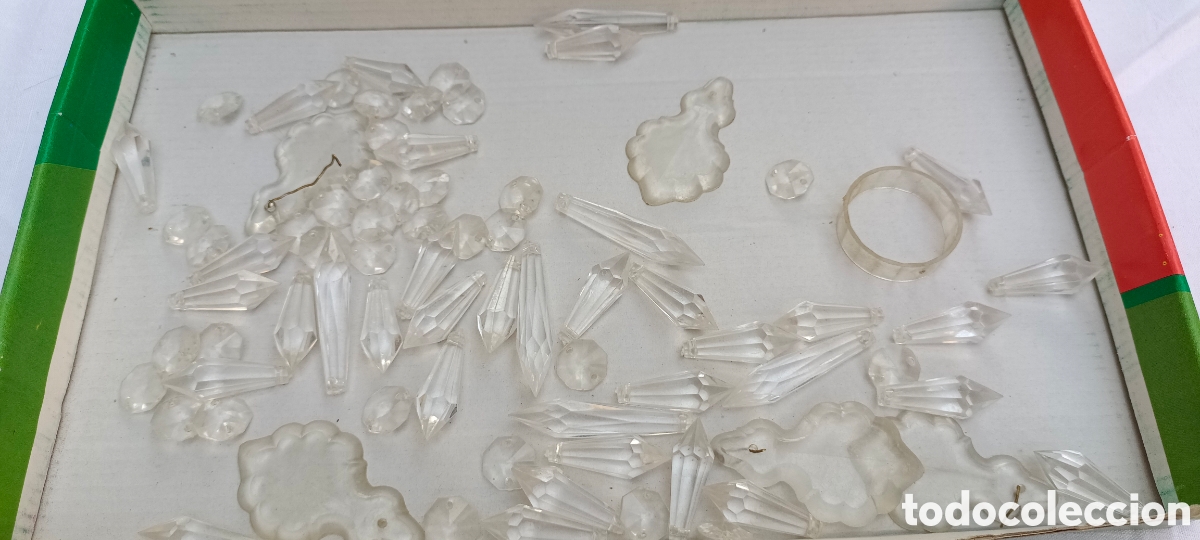 Antig&uuml;edades: Lote l&aacute;grimas de pl&aacute;stico l&aacute;mpara - Foto 1