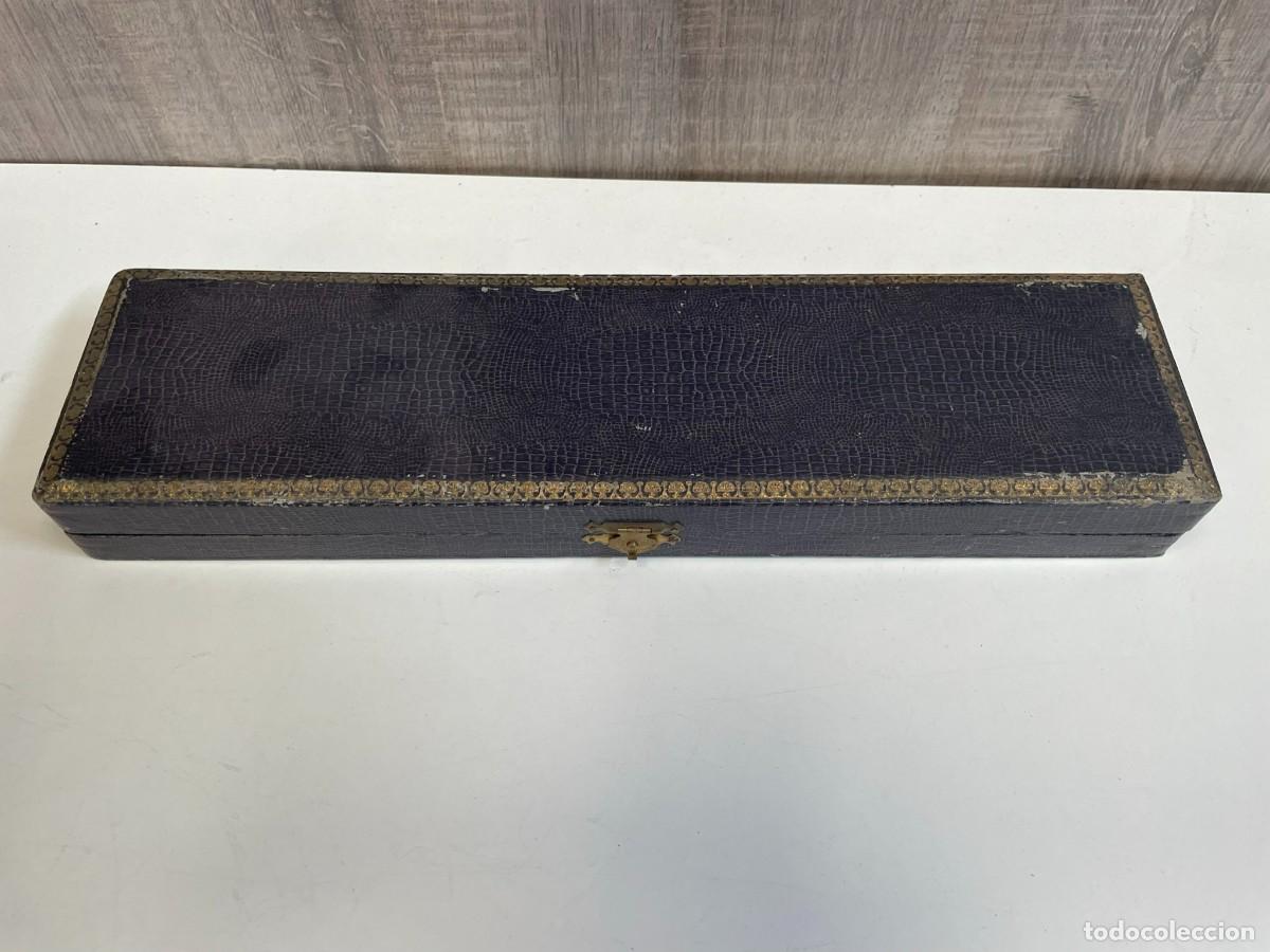 Antig&uuml;edades: TENEDOR Y CUCHILO DE TRINCHAR CON CAJA - Foto 5
