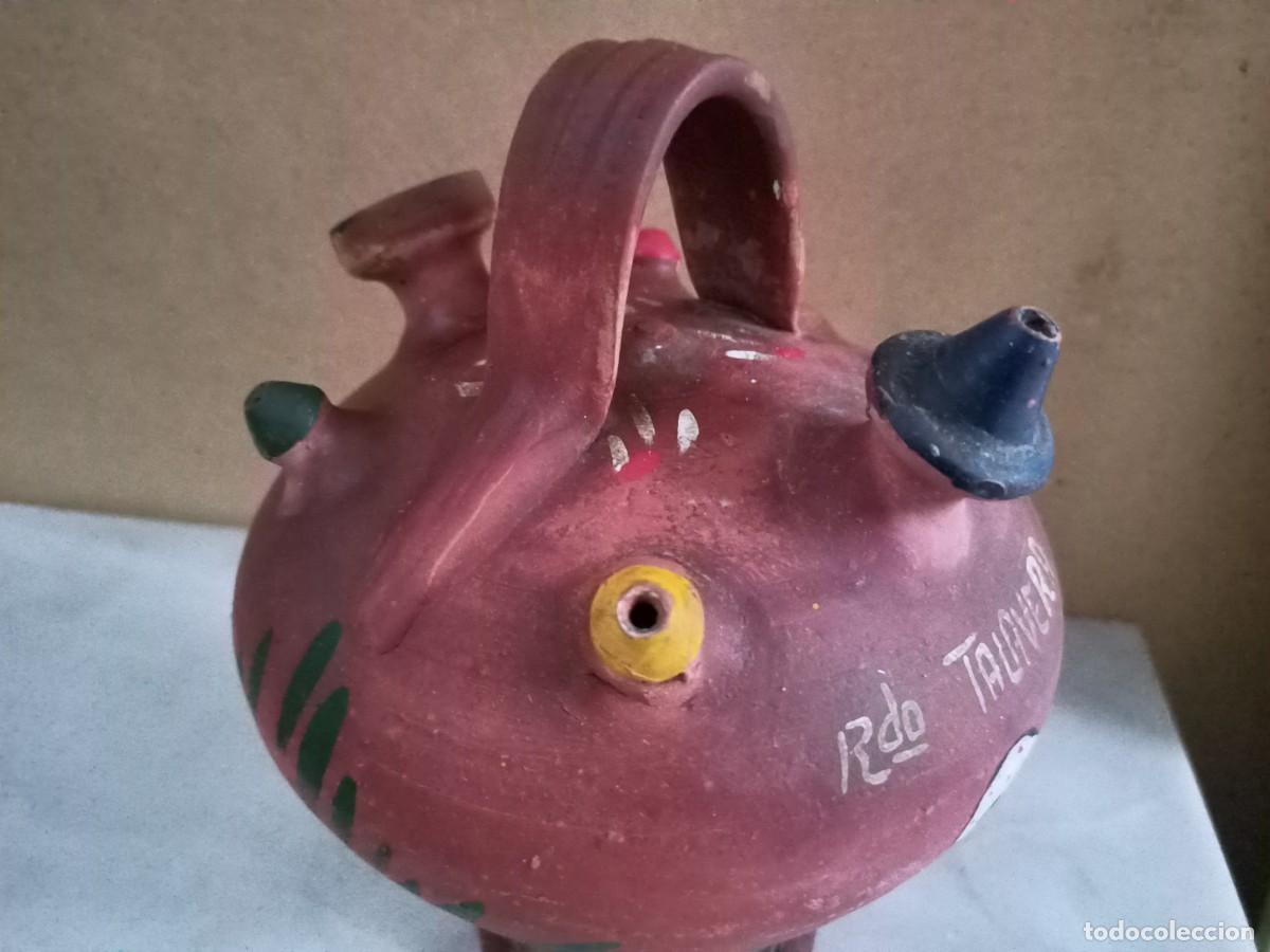 Antig&uuml;edades: Bonito botijo recuerdo de talavera - Foto 4