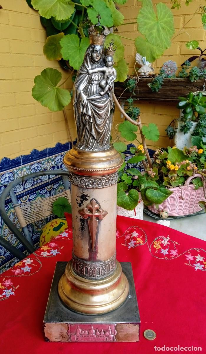figura religiosa de la virgen del pilar - Compra venta en todocoleccion