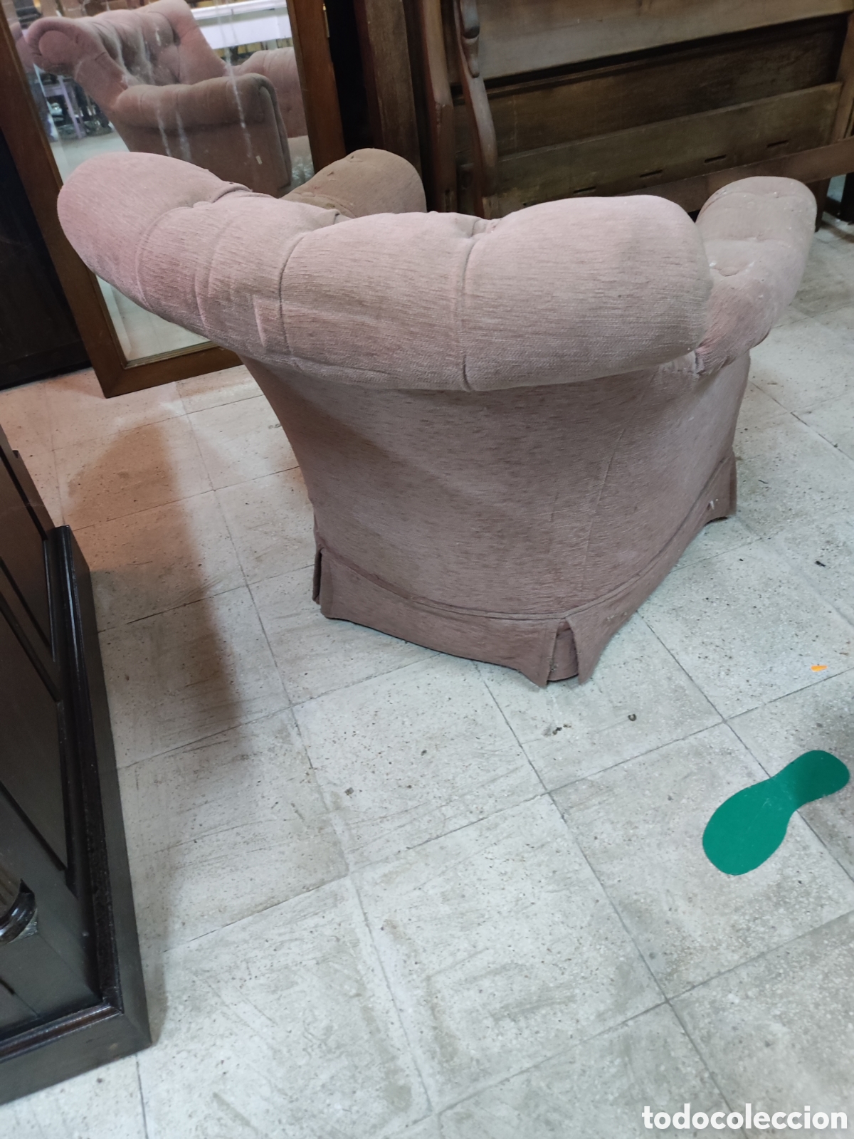 Antig&uuml;edades: Sill&oacute;n tapizado - Foto 3