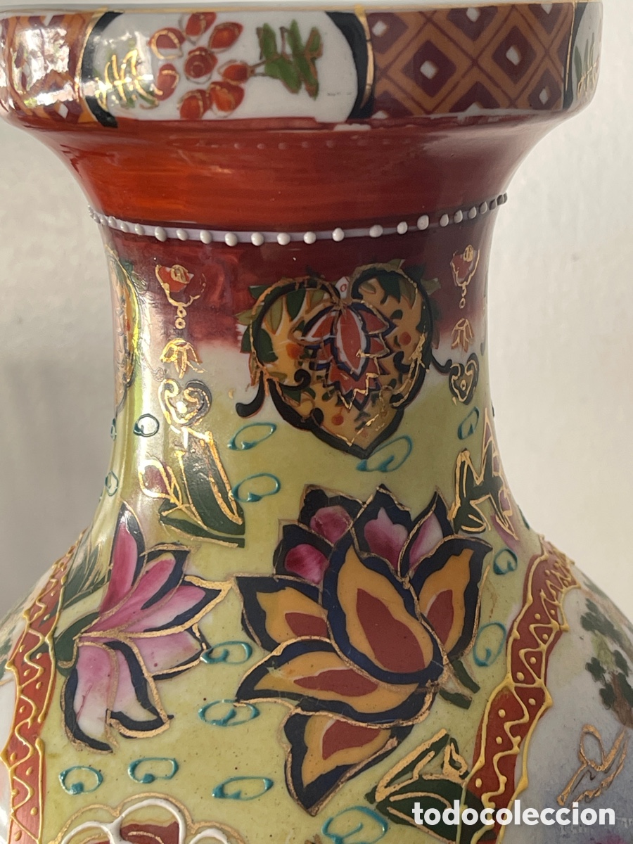 Antig&uuml;edades: Jarr&oacute;n Satsuma 32 cm - Foto 7