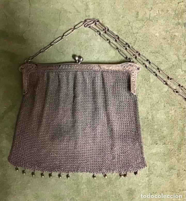 Antig&uuml;edades: BOLSO MALLA, PLATA - Foto 2