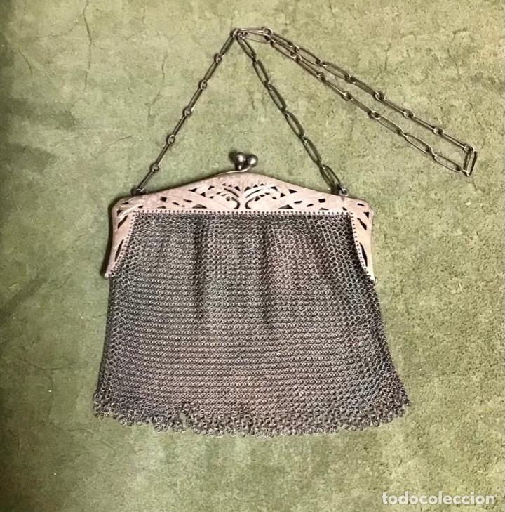 Antig&uuml;edades: BOLSO MALLA DE PLATA - Foto 1