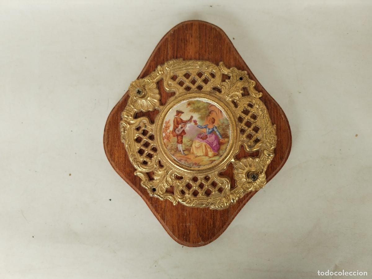 Antiquit&eacute;s: cuadro peque&ntilde;o con escena romantica - c113