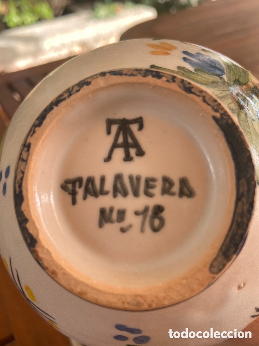 Antig&uuml;edades: Jarrita jarra Talavera - Foto 10