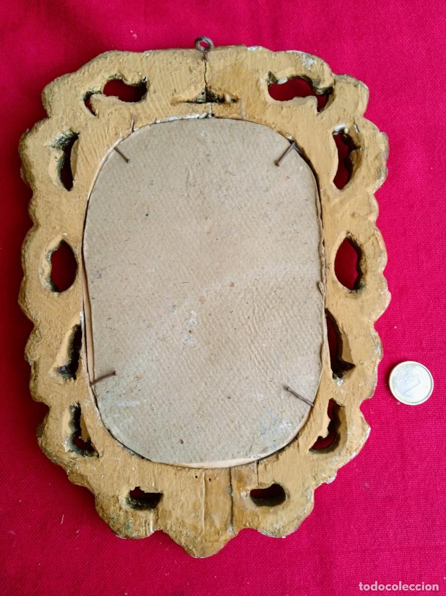 Antig&uuml;edades: Marco antiguo de madera tallada con pan de oro - Foto 5