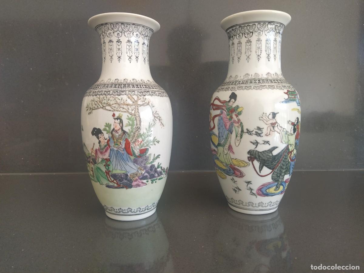 Antig&uuml;edades: JARRONES CHINOS DE PORCELANA - Foto 1