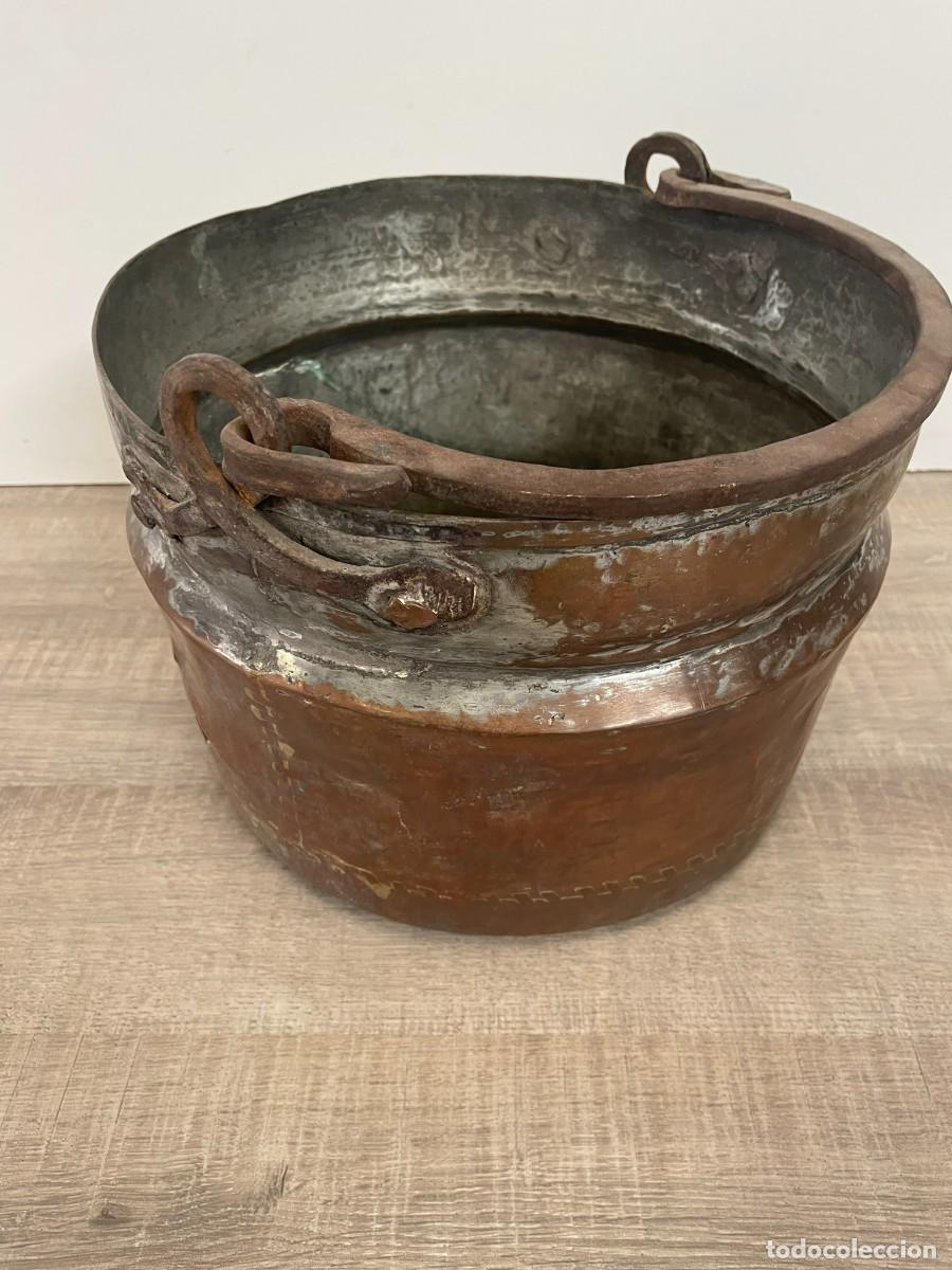 Antig&uuml;edades: CALDERO COBRE SIGLO XVIII - Foto 1