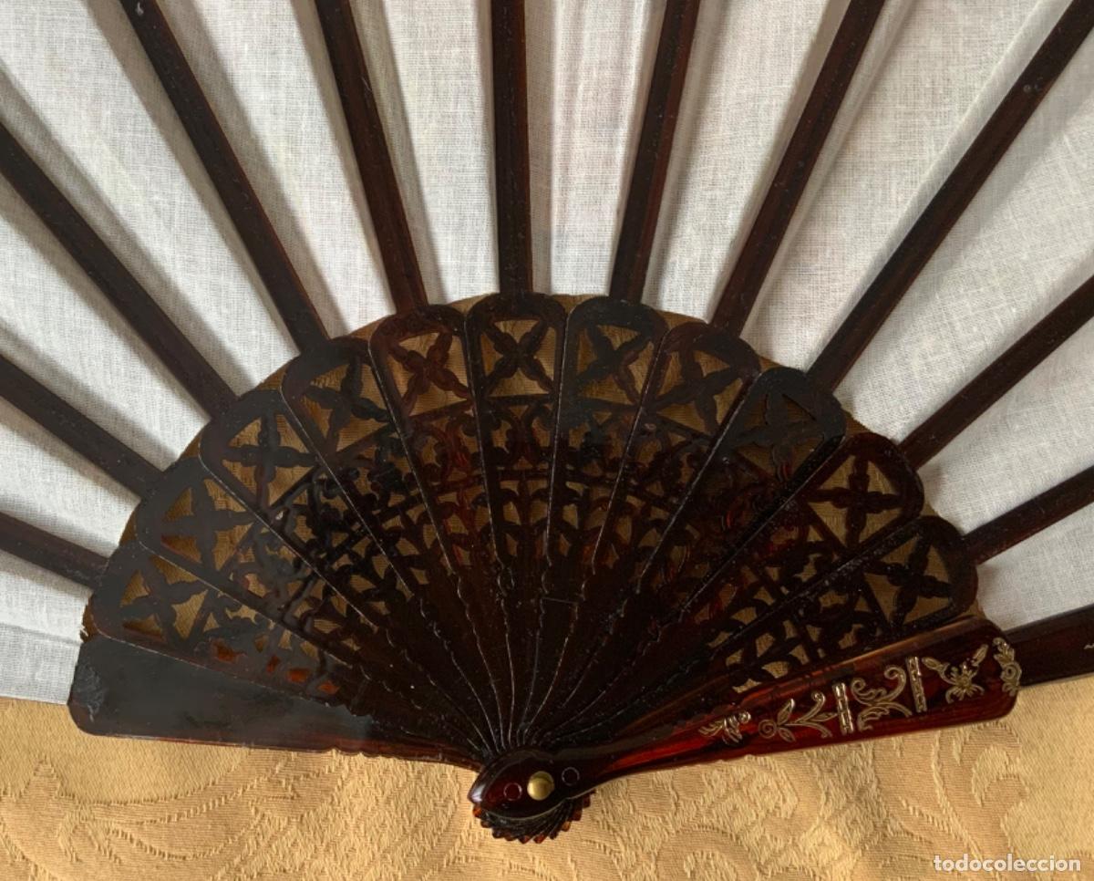 Antig&uuml;edades: ABANICO PL&Aacute;STICO INYECTADO DECORADO - Foto 8