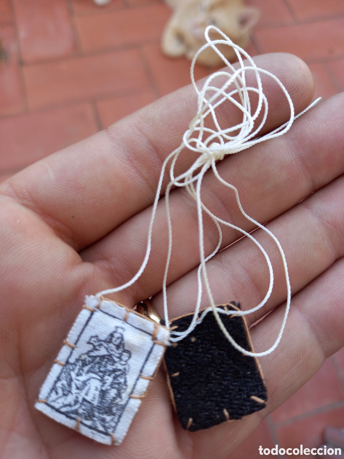 Antig&uuml;edades: ANTIGUO ESCAPULARIO O RELICARIO - Foto 1