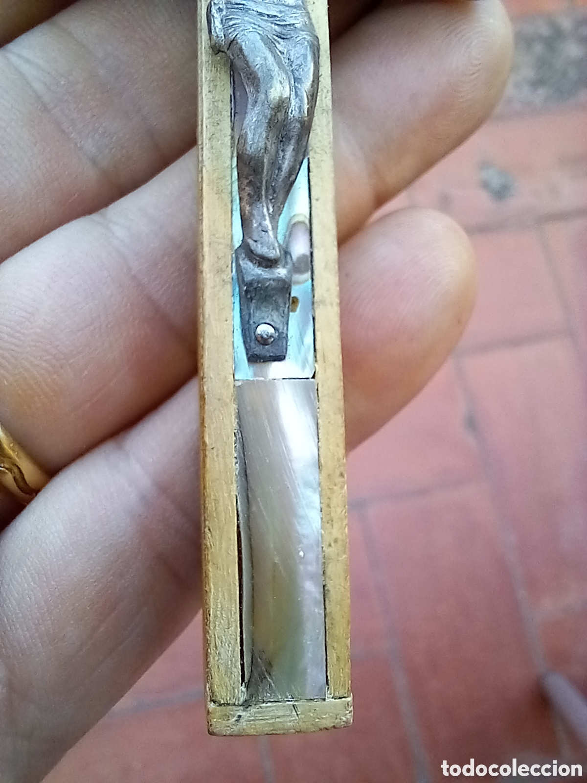 Antig&uuml;edades: ANTIGUO CRUCIFIJO MADERA - Foto 5