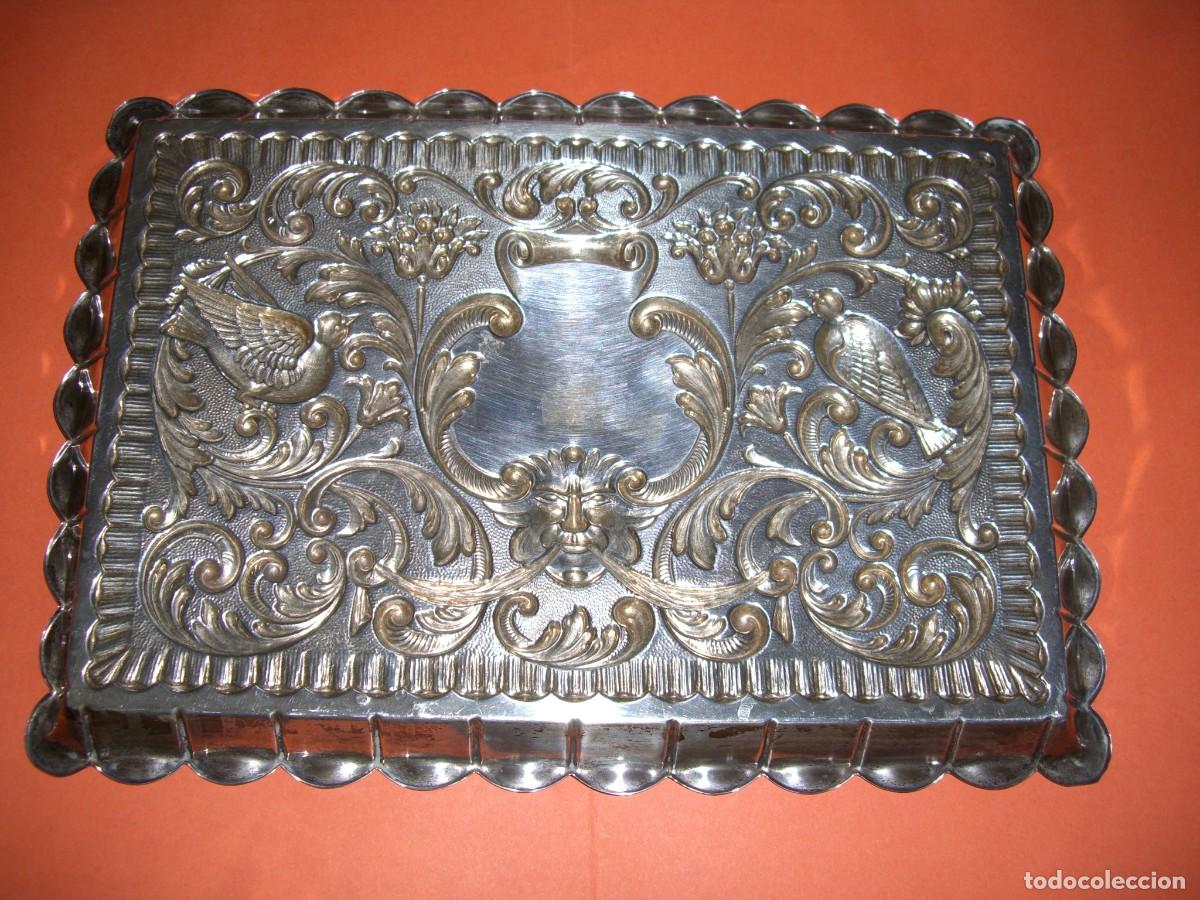 Antig&uuml;edades: BANDEJA PEDRO DUR&Aacute;N EN PLATA DE LEY - Foto 4