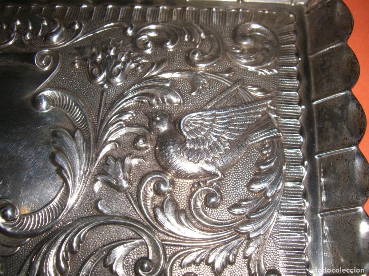 Antig&uuml;edades: BANDEJA PEDRO DUR&Aacute;N EN PLATA DE LEY - Foto 6