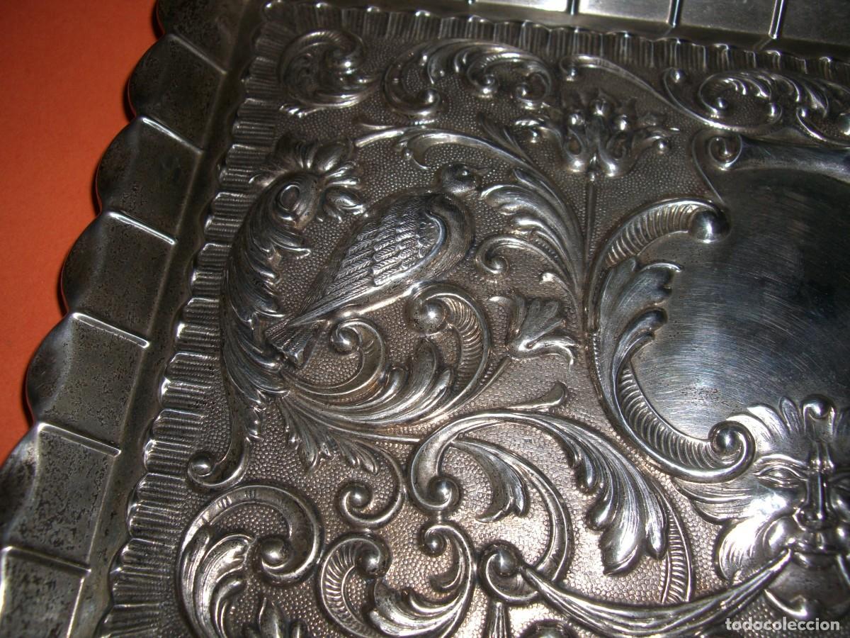 Antig&uuml;edades: BANDEJA PEDRO DUR&Aacute;N EN PLATA DE LEY - Foto 7