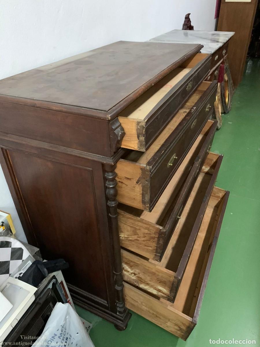 Antig&uuml;edades: N1156 C&oacute;moda antigua para restaurar. - Foto 2