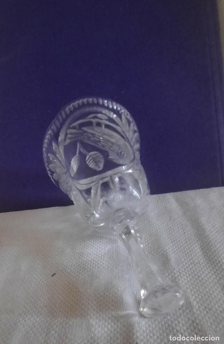 Antig&uuml;edades: CAMPANA DE CRISTAL TALLADO. - Foto 3