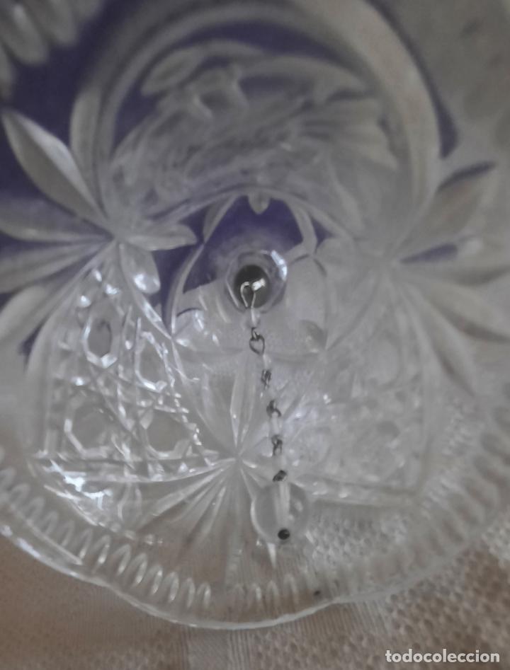 Antig&uuml;edades: CAMPANA DE CRISTAL TALLADO. - Foto 4