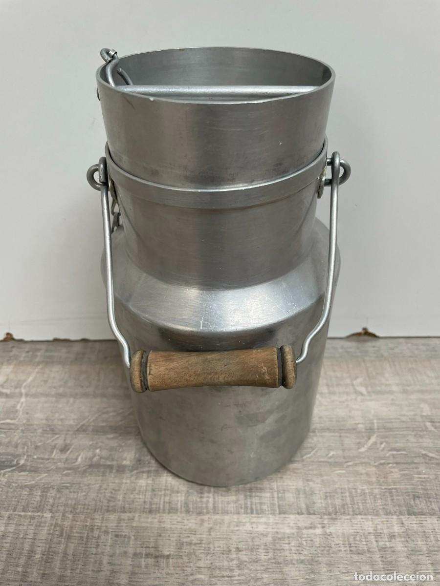 Antig&uuml;edades: LECHERA DE ALUMINIO 2 LITROS - Foto 2