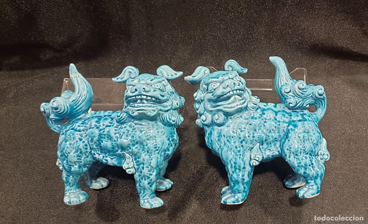 Antig&uuml;edades: PAREJA PERROS DE FOO / KY & LAN - Foto 1