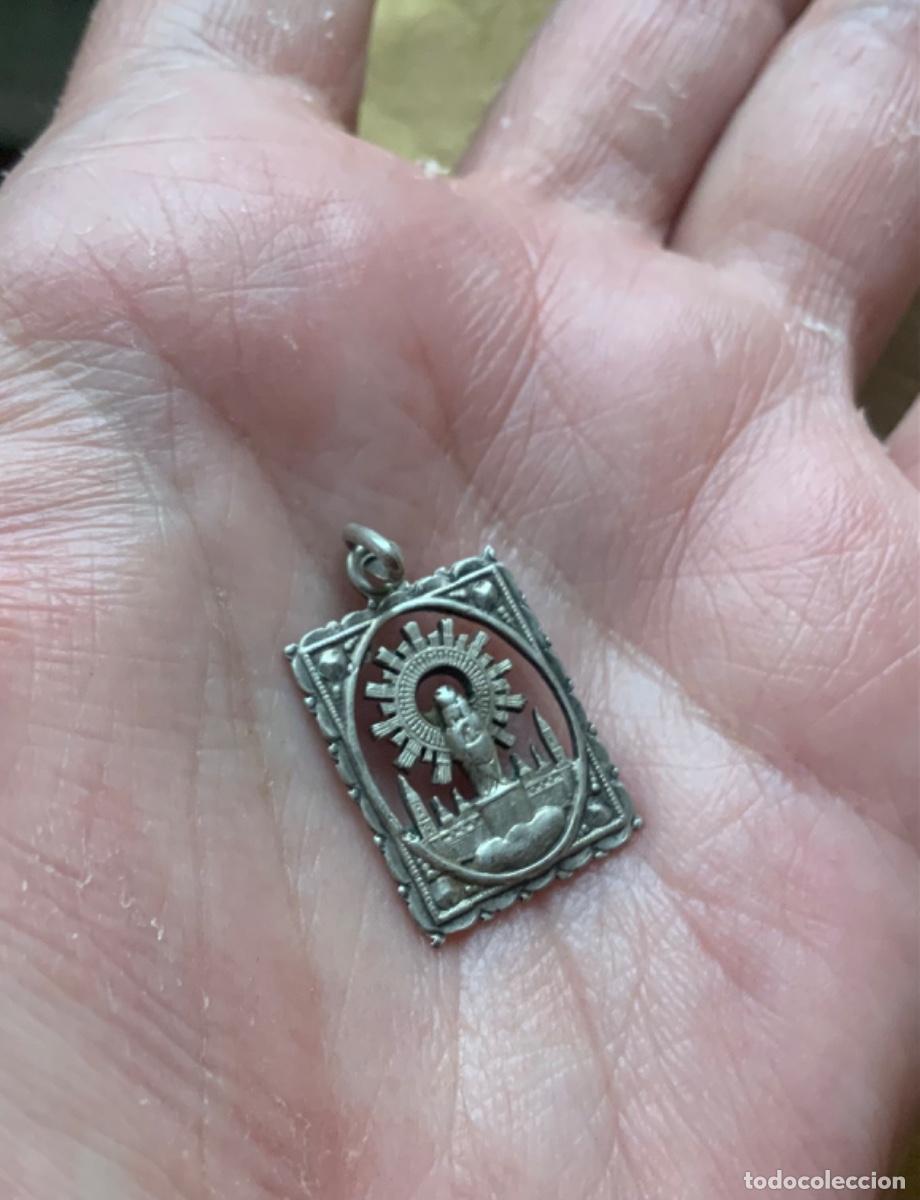 Antig&uuml;edades: ANTIGUA VIRGEN DEL PILAR DE PLATA - Foto 6