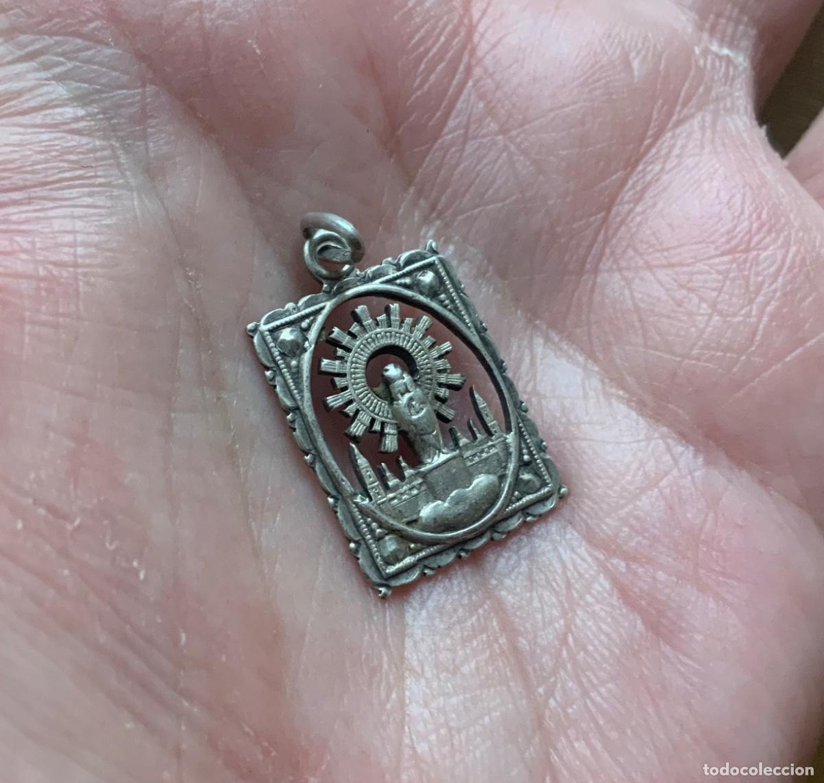 Antig&uuml;edades: ANTIGUA VIRGEN DEL PILAR DE PLATA - Foto 7