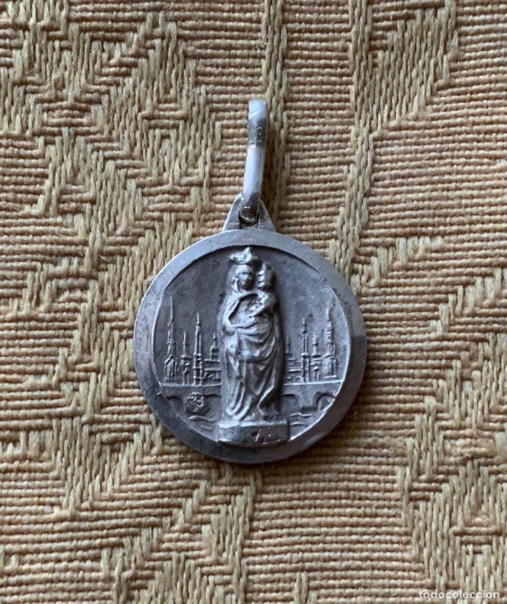 Antig&uuml;edades: ANTIGUA VIRGEN DEL PILAR DE PLATA - Foto 1