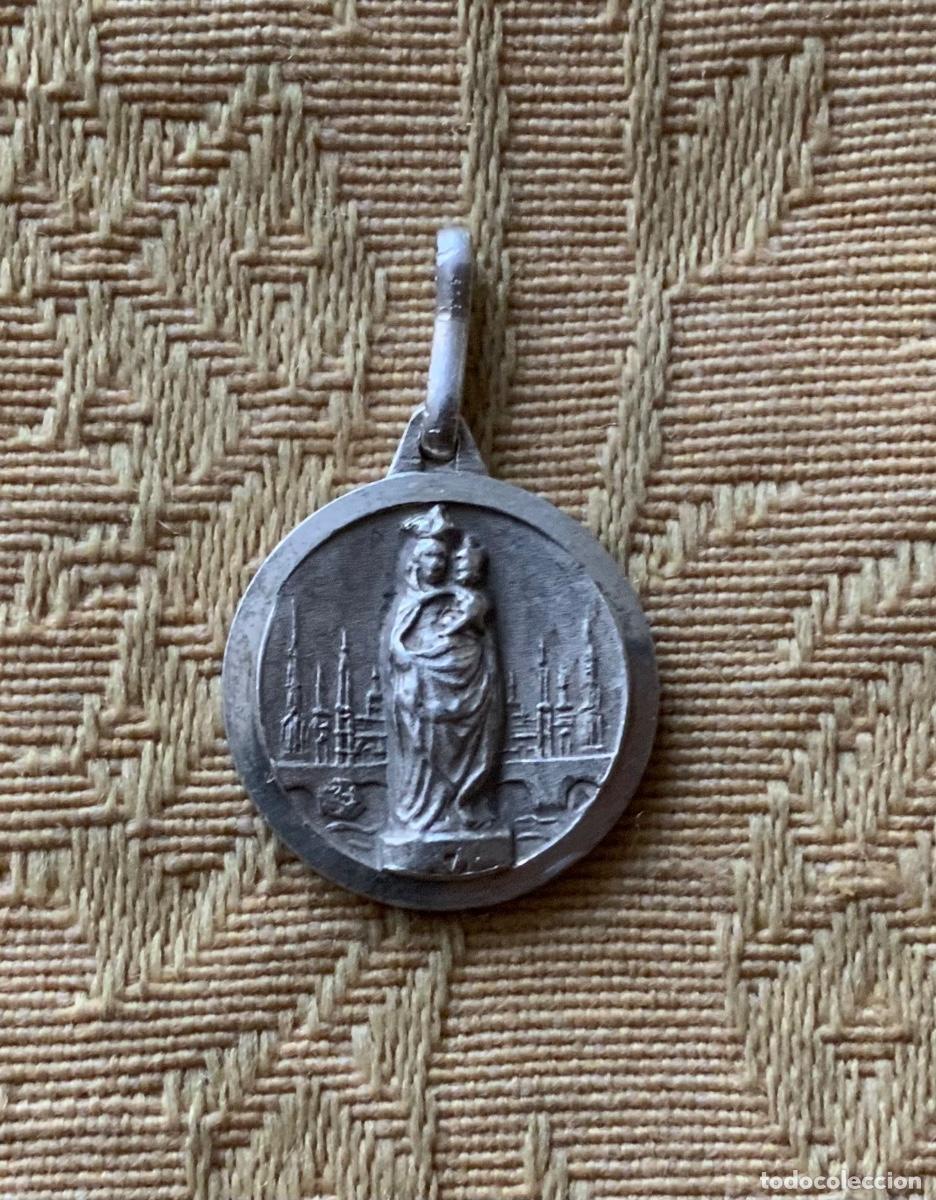 Antig&uuml;edades: ANTIGUA VIRGEN DEL PILAR DE PLATA - Foto 3