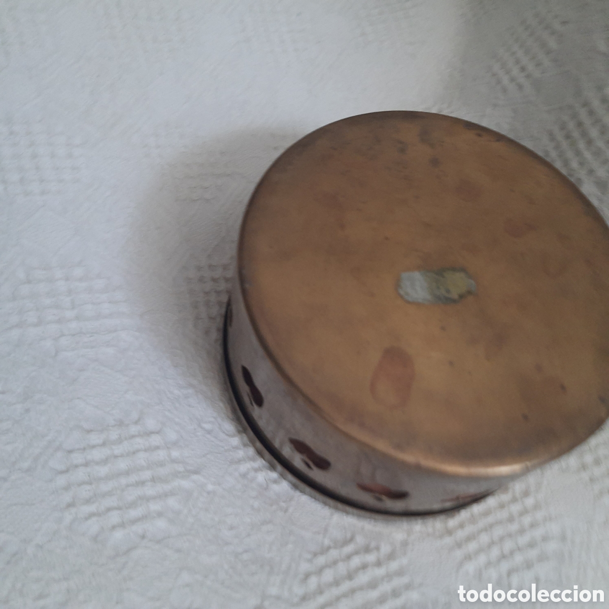Antig&uuml;edades: Antigua caja de metal - Foto 6