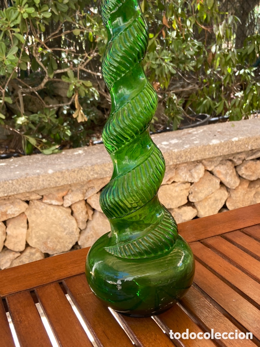 Antig&uuml;edades: Espectacular botella verde antigua - Foto 5