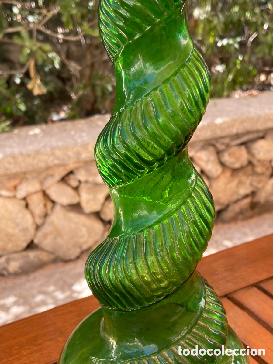 Antig&uuml;edades: Espectacular botella verde antigua - Foto 7