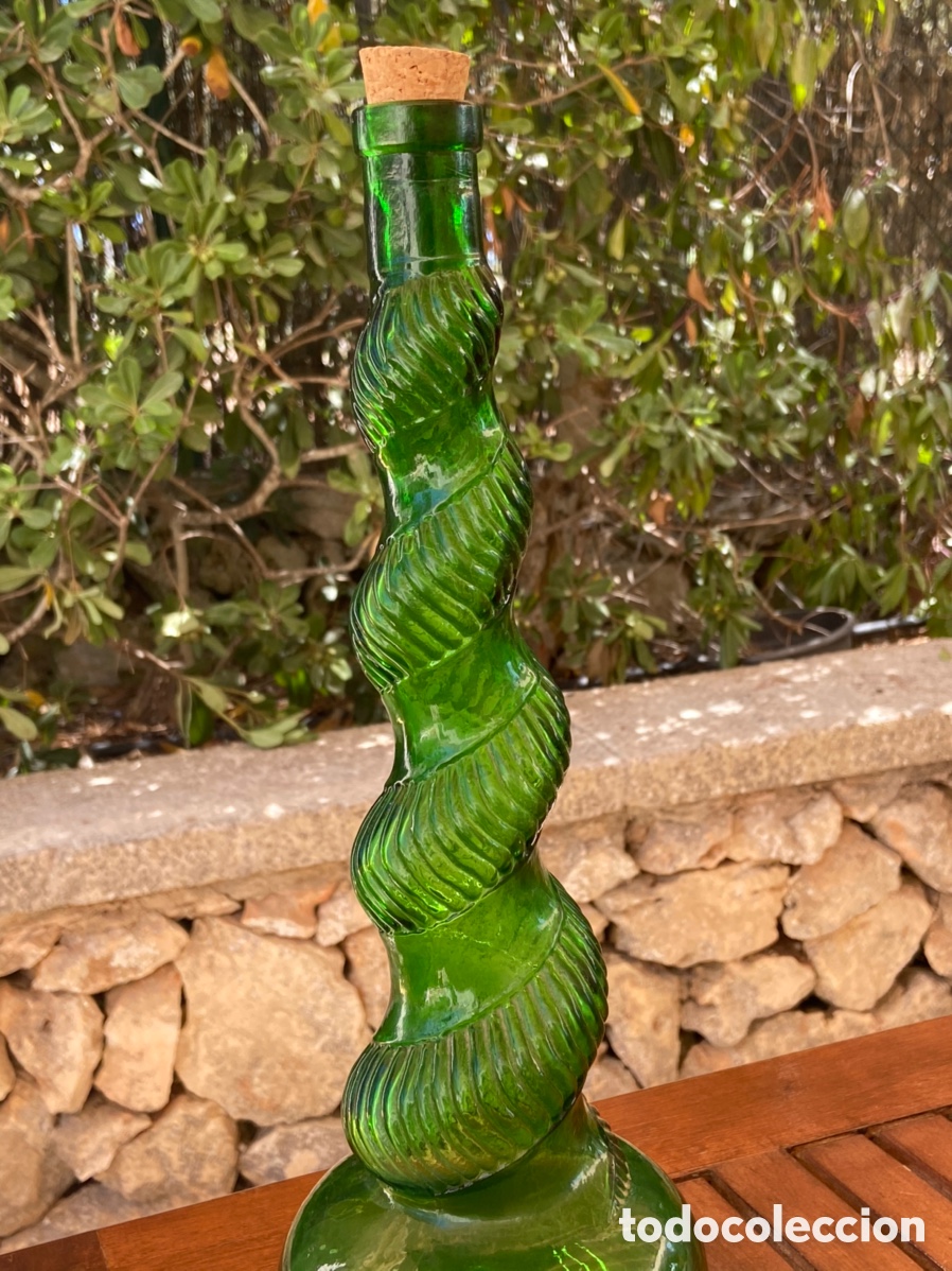 Antig&uuml;edades: Espectacular botella verde antigua - Foto 9